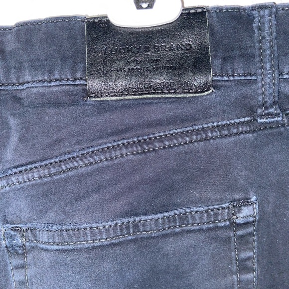 lucky brand black shants cut off distressed shorts grunge vintage ripped bottoms - Picture 8 of 16